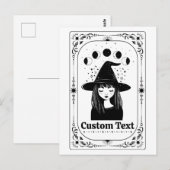 カスタムタロット天体月お祭りハロウィンパーティー ポストカード (正面/裏面)