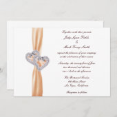 カスタムタンゲリンハート結婚式招待状 招待状 (正面/裏面)