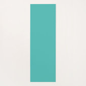 カスタムターコイズロゴ名Instagram ヨガマット (裏面)