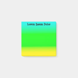 カスタムターコイズ、緑、黄 ポストイット