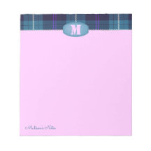 カスタムタータンチェックジーンズモノグラムピンク