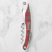 カスタムタータンチェックプレイドグロムスマン ソムリエナイフ (正面)