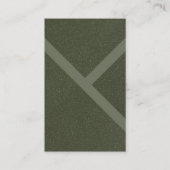 カスタムダイアゴナルモスグリーン名刺デザイン 名刺 (正面)