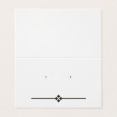 カスタムダイヤモンドテントフォールドのスタッドイヤリングディスプレイカード 名刺 (外部フラット)