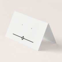 カスタムダイヤモンドテントフォールドのスタッドイヤリングディスプレイカード