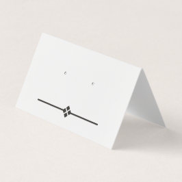 カスタムダイヤモンドテントフォールドのスタッドイヤリングディスプレイカード 名刺