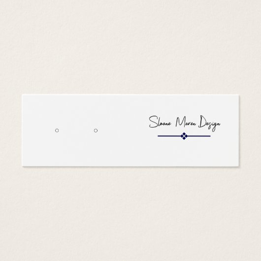 カスタムダイヤモンドミニポスト/スタッドイヤリングディスプレイカード (正面)