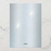 カスタムダイヤモンド60周年結婚パーティー 箔招待状 (裏面)