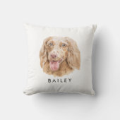 カスタムダシュント犬は犬の恋人のギフトを育てる クッション (正面)