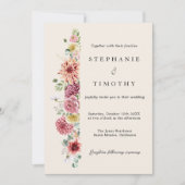 カスタムダスティバラマウヴ結婚式招待状 招待状 (正面)