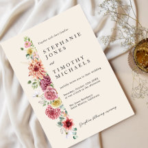 カスタムダスティバラマウヴ結婚式招待状