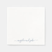 カスタムダスティブルースワッシュネーム結婚ズ・カクテル スタンダードカクテルナプキン (正面)