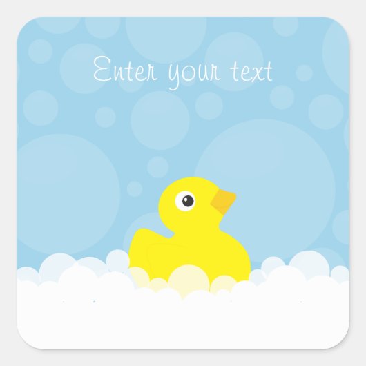 カスタムダックシャワー スクエアシール (正面)