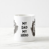 カスタムダックスシュントパパ父の日犬の恋人 コーヒーマグカップ (中央)