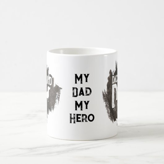 カスタムダックスシュントパパ父の日犬の恋人 コーヒーマグカップ (中央)