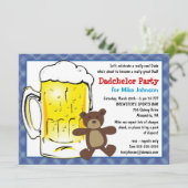 カスタムダドシェルパーティの招待状 – おむつケグ 招待状 (スタンド正面)