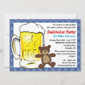 カスタムダドシェルパーティの招待状 – おむつケグ 招待状 (正面)