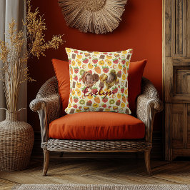 カスタムダブルハートフォトかわいいフルーツピロー クッション