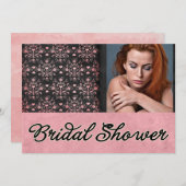 カスタムダマスクブライダルシャワー招待状 招待状 (正面/裏面)