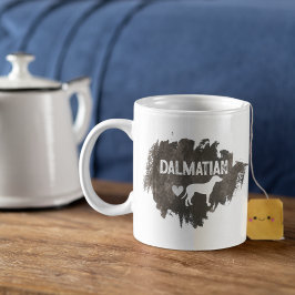 カスタムダルマチパパ父の日犬の恋人 コーヒーマグカップ