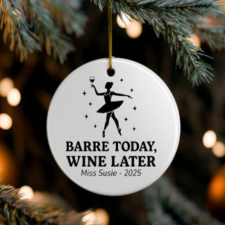 カスタムダンスオーナメント、パーソナライズされたバレエの贈り物、 セラミックオーナメント