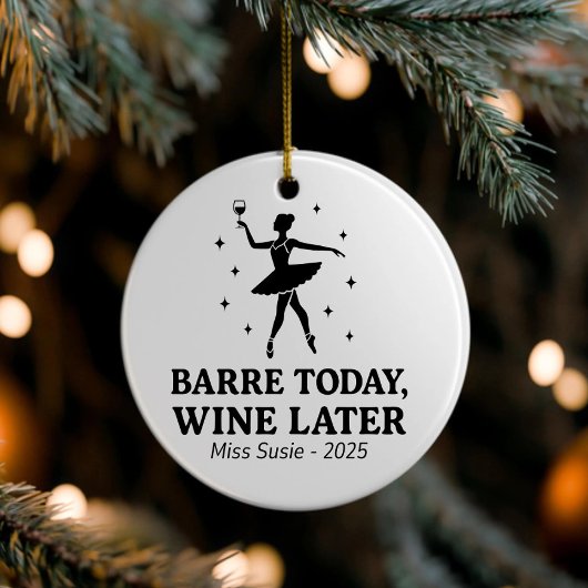 カスタムダンスオーナメント、パーソナライズされたバレエの贈り物、 セラミックオーナメント