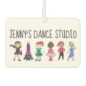 カスタムダンスクラススクールスタジオリトルダンサー カーエアーフレッシュナー (正面)