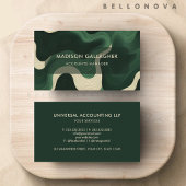 カスタムダークグリーンエステティックプロフェッショナル 名刺