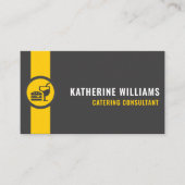 カスタムダークグレーブラックイエロートランスポート 名刺 (正面)