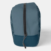 カスタムダークティール（緑がかった色）ブルーウッドグレインパターン ドップキット (右)