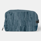 カスタムダークティール（緑がかった色）ブルーウッドグレインパターン ドップキット (裏面)