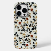 カスタムダークフローラ刺繍やる気を起こさせる引用文 Case-Mate iPhoneケース (裏面)