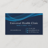 カスタムダークブライトブルーホワイトドクファンシーター 名刺 (裏面)