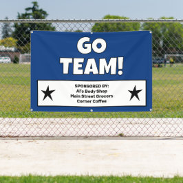 カスタムダークブルーチームバナー 横断幕