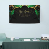 カスタムダークムーディ誕生日背景バナー 横断幕 (トレードショー)