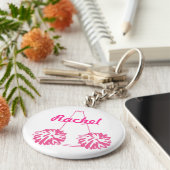 カスタムチアリーティングキーチェーン キーホルダー (側面)