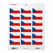 カスタムチェコ国旗のラベル ラベル (フルシート)