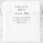 カスタムチェックアウト時間記号 スクエアシール (バッグ)