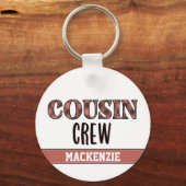 カスタムチェック柄いとこズCrewいとこズSquad キーホルダー (正面)