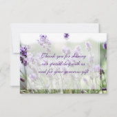 カスタムチニーラベンダーボヘミアンサンキューカード サンキューカード (裏面)