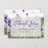 カスタムチニーラベンダーボヘミアンサンキューカード サンキューカード (正面/裏面)