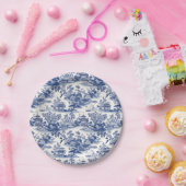 カスタムチノワセリーパゴダブルー ペーパープレート (パーティー)