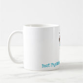 カスタムチビ（小さくかわいく書いた感じ）健康労気に働者あり コーヒーマグカップ (左)