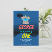 カスタムチャイルドズコアラマスクマンガパーティの招待状 招待状 (スタンド正面)