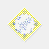 カスタムチャオベビーイタリアンをテーマにしたベビーシャワーデコール スタンダードカクテルナプキン (角)