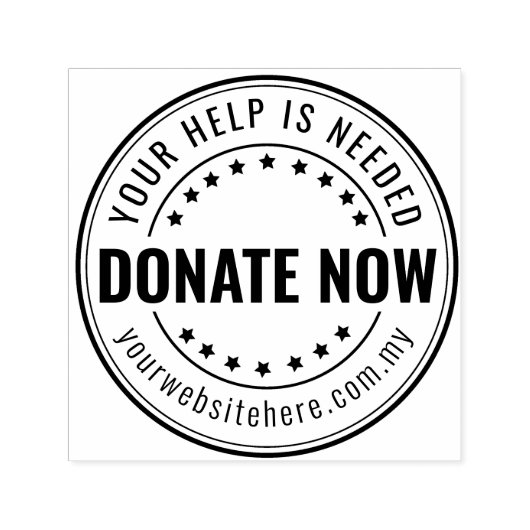 カスタムチャリティ&寄付セルフインキングのゴム印 セルフインキングスタンプ (デザイン)