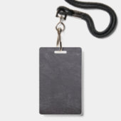 カスタムチャルクボード名日付VIPアクセスパスレッド バッジ (裏面（ネックストラップ付）)