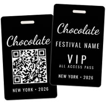 カスタムチョコレートフェスティバルイベントQRコードVIP