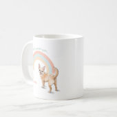カスタムチワワの水彩画 – 名前と写真 コーヒーマグカップ (正面左)