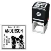 カスタムチワワ差出人住所スタンプセルフインク セルフインキングスタンプ (インサイチュ)